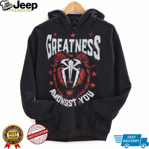 Black Roman Reigns Greatness GOAT Shirt