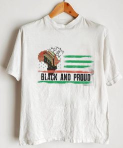 Black and proud Juneteenth flag shirt