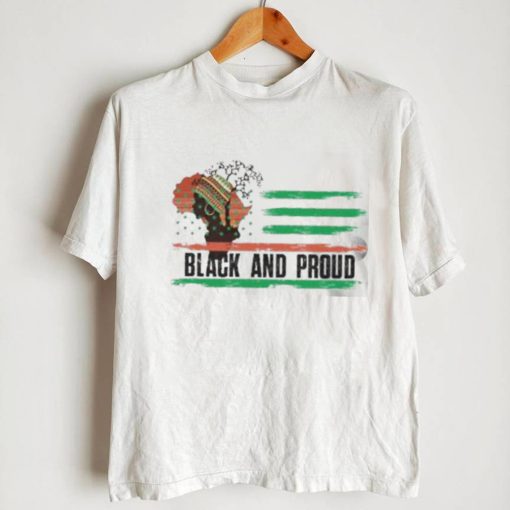 Black and proud Juneteenth flag shirt