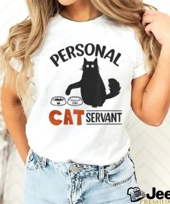 Black cat personal cat servant t shirt