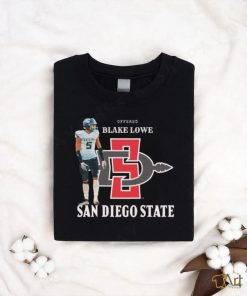 Blake Lowe offered San Diego State shirt