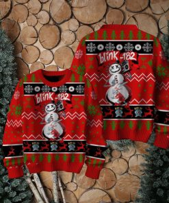 Blink 182 Custom Snowman Ugly Christmas Sweater