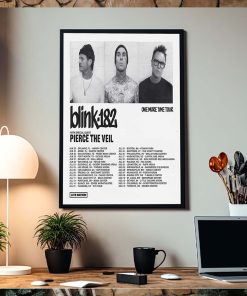 Blink 182 One More Time Tour 2024 List Home Decor Poster Canvas