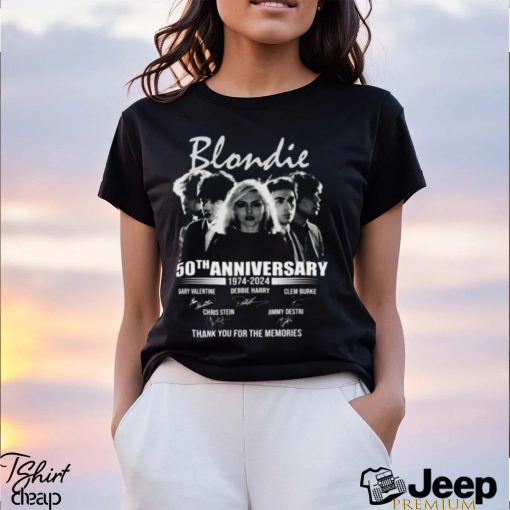 Blonedie 50th Anniversary 1974 – 2024 Thank You For The Memories T Shirt