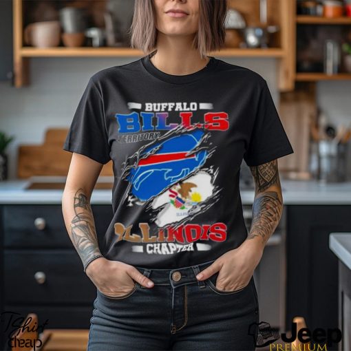 Blood Inside Buffalo Bills Territory Illinois Chapter T Shirt