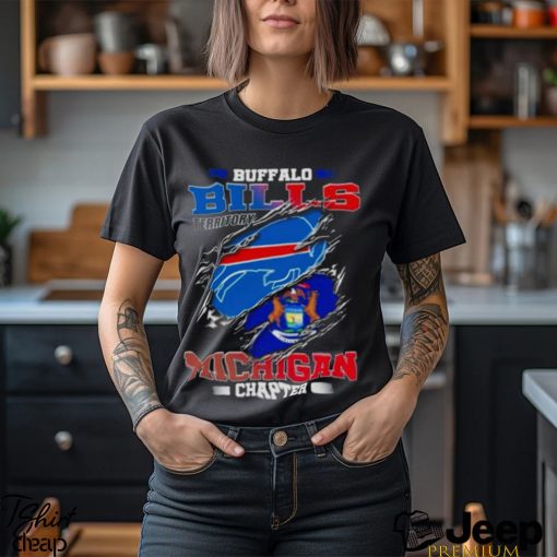 Blood Inside Buffalo Bills Territory Michigan Chapter T Shirt