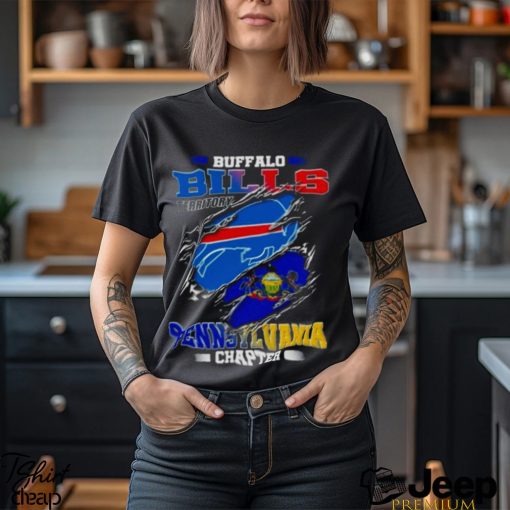 Blood Inside Buffalo Bills Territory Pennsylvania Chapter T Shirt