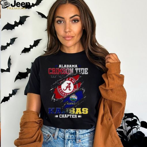 Blood Inside Me Alabama Crimson Tide Territory Kansas Chapter 2023 Shirt