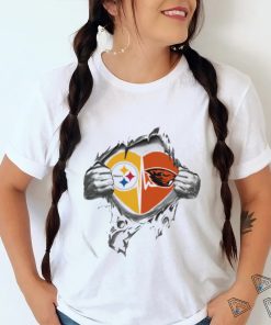 Blood Inside Me Pittsburgh Steelers And Oregon State Beavers 2023 T shirt