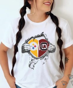 Blood Inside Me Pittsburgh Steelers And South Carolina Gamecocks 2023 shirt