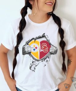 Blood Inside Me Pittsburgh Steelers And USC Trojans 2023 shirt