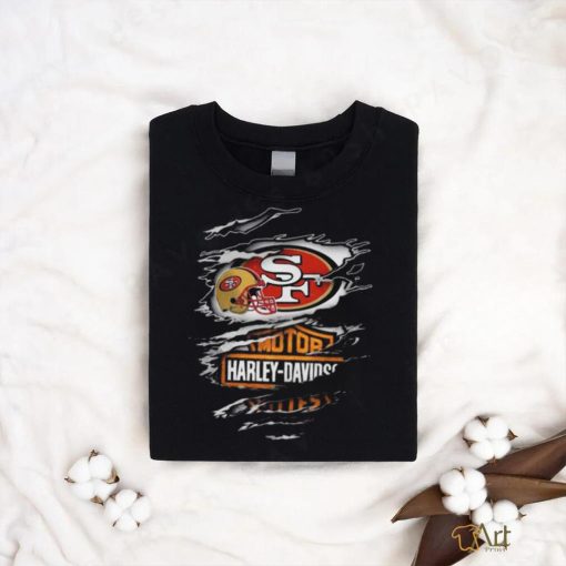 Blood Inside Me San Francisco 49ers X Motor Harley Davidson t shirt