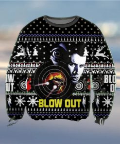 Blow Out Poster Knitted Ugly Xmas Sweater