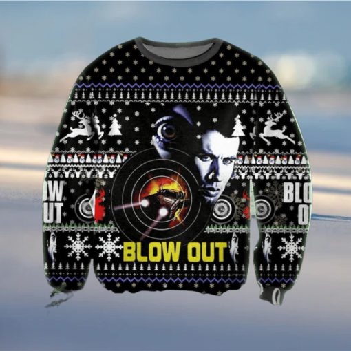 Blow Out Poster Knitted Ugly Xmas Sweater