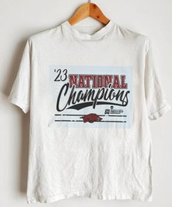 Blue 84 Arkansas Razorbacks 2023 NCAA Women's Indoor Track And Field National Champions T Shirt