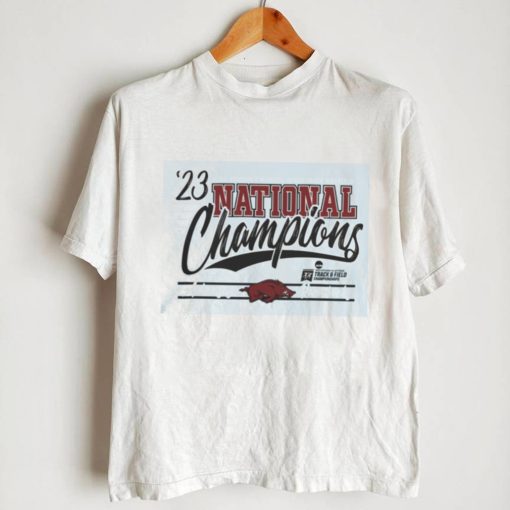 Blue 84 Arkansas Razorbacks 2023 NCAA Women’s Indoor Track And Field National Champions T Shirt