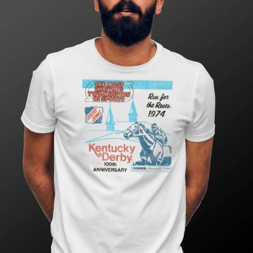 Blue 84 Kentucky Derby 150 Throwback Most Exciting Two Minutes T Shirt