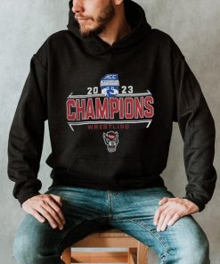 Blue 84 NC State Wolfpack 2023 ACC Wrestling Tournament Champions T hoodie shirt