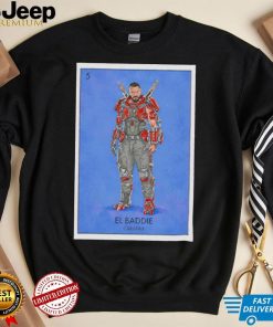 Blue Beetle Carapax El Baddie Loteria Card shirt