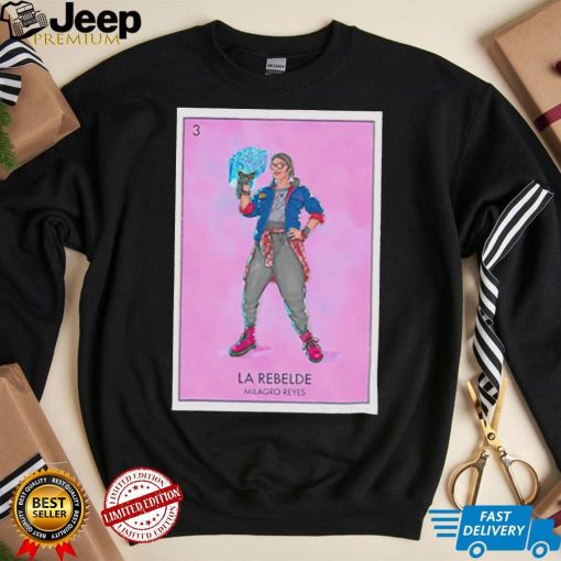 Blue Beetle Milagro Reyes La Rebelde Loteria Card shirt