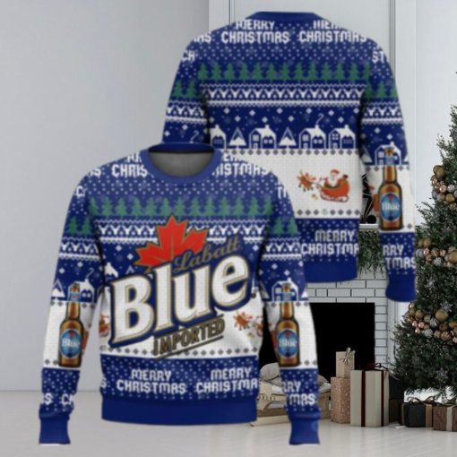 Blue Imported 3D Sweater Christmas Gift Ugly Christmas Sweater