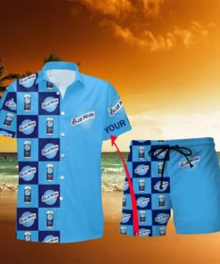 Blue Moon Beer Personalized Name Hawaiian Shirt And Short For Men And Women Summer Holiday Gift