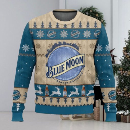 Blue Moon Christmas Ugly Sweater Special Gift For Xmas