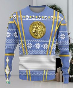 Blue Ninja Mighty Morphin Power Rangers Custom Ugly Sweater 3D Gift For Men And Women