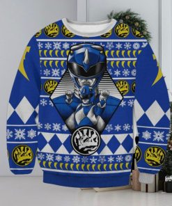 Blue Power Rangers Ugly Xmas Sweater