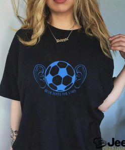 Blue Suits The Ears soccer shirt