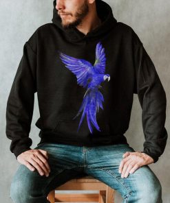Blue parrot bird art design T Shirt