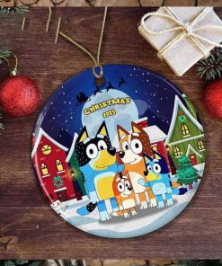 Bluey Dog Family Christmas Ornament Xmas Gift for Families