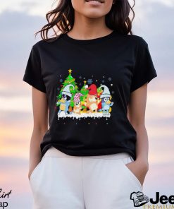 Bluey Family Dancing Merry Christmas shirt