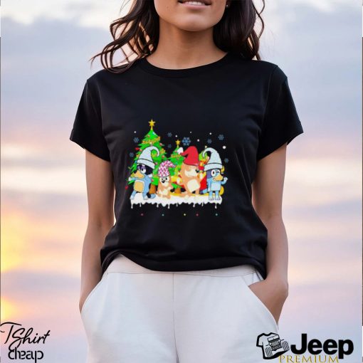 Bluey Family Dancing Merry Christmas shirt