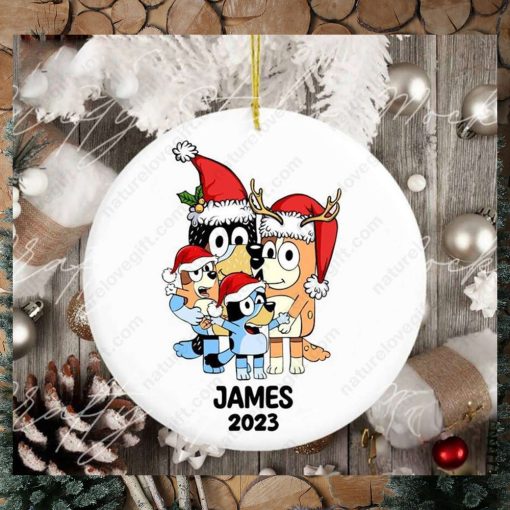 Bluey Family Personalized Christmas Ornament Xmas Gift for Lovers