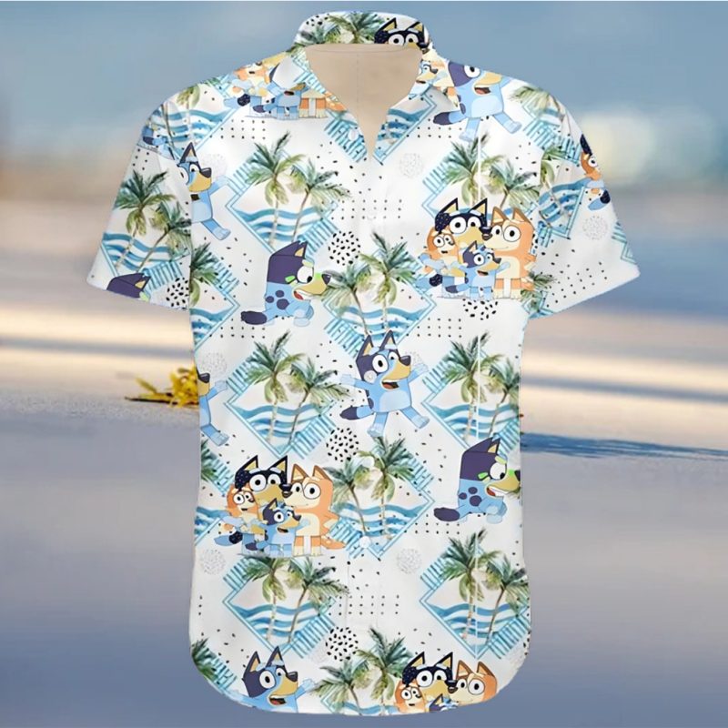 Bluey Family Shirt Bluey Birthday Hawaiian Shirt