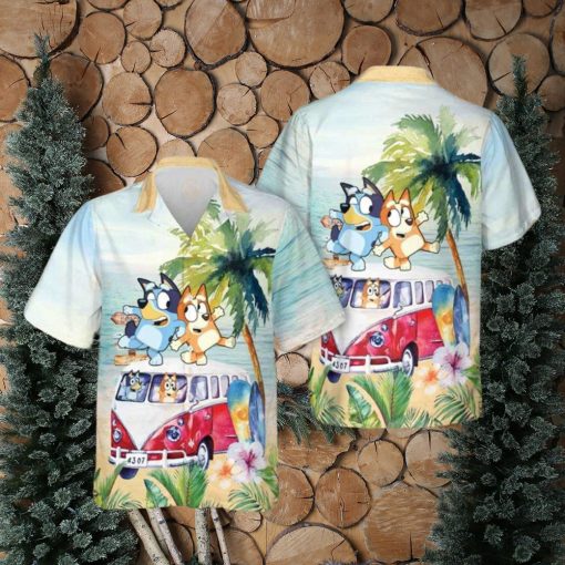 Bluey Hawaiian Shirt Bluey And Bingo Set Tropical Best Hawaiian Shirts