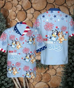 Bluey Hawaiian Shirt Independence Day Cool Hawaiian Shirts