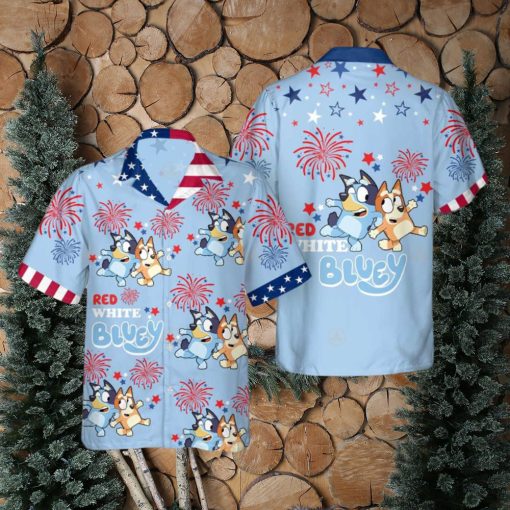 Bluey Hawaiian Shirt Independence Day Cool Hawaiian Shirts