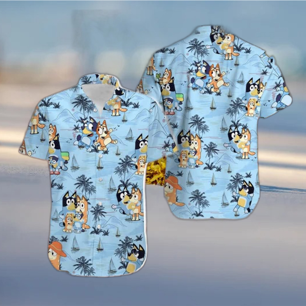Bluey And Friends Hawaiian Shirt 3D, Bluey Adult Shirt - Bring