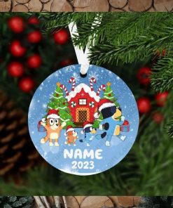 Bluey Personalized Family Ornament With Name Xmas Decorations