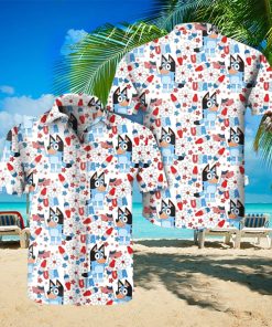Bluey USA Fourth Of July 2023 Hawaiian Shirt