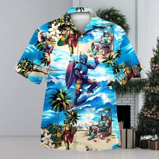 Boba Fett Star Wars Surfing Hawaiian Shirt