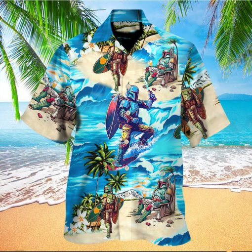 Boba Fett Star Wars Surfing – Hawaiian Shirt For Men, Women, Kids