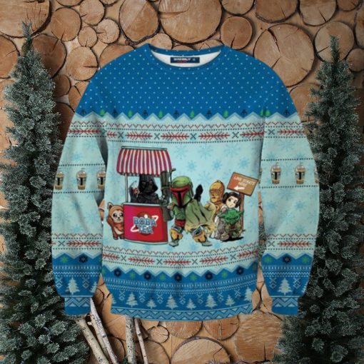 Boba Fett Star Wars Ugly Christmas All Over Printed 3D Sweater