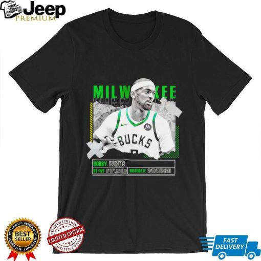 Bobby Portis Milwaukee Bucks basketball player pose paper gift shirt