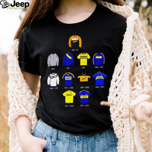 Boca Juniors FC uniforms 2001 2022 art shirt