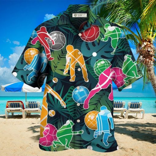 Bocce Ball Tropical Colorful Ball Games Hawaiian Shirt