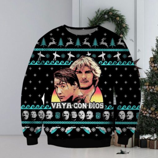 Bodhi And Johnny Utah Point Break Vaya Con Dios Knitted Ugly Xmas Sweater