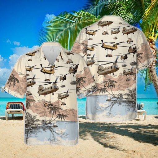 Boeing CH 47 Chinook Lifting Hawaiian Shirt